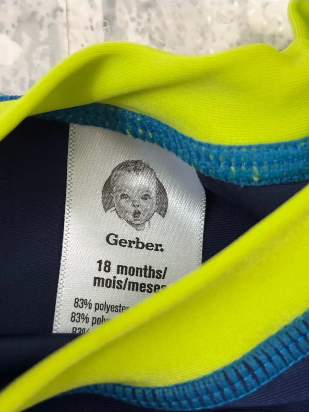 Gerber Baby Boy/Toddler Shark Rashguard Swim Set